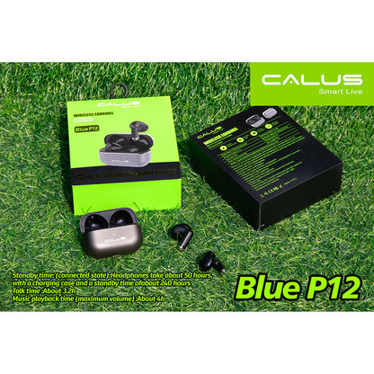 Calus Blue P12 Next Level Bass Bluetooth Wireless Earbuds